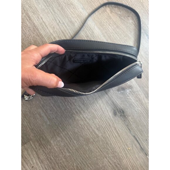 Michael Kors Black Jet Set Handbag Purse Crossbody Retail $378 Logo Bag NEW NWT - Picture 9 of 10